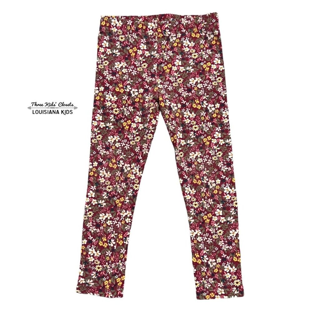 Carter's 4T Red Floral Leggings